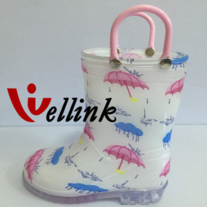 Children Fashion Style Rubber Rain Boots